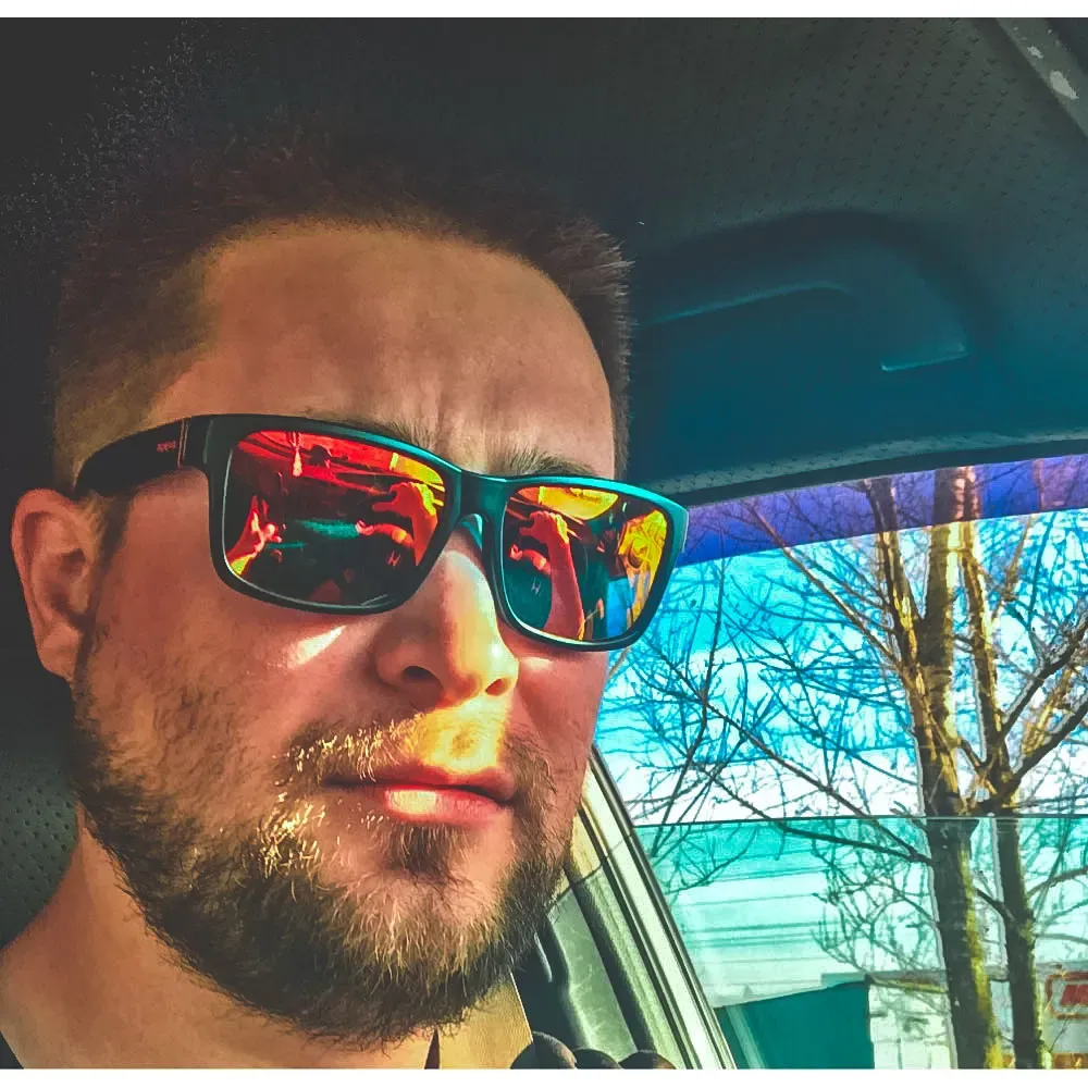 Lunettes de soleil polarisées KDEAM Revamp pour hommes, modèle sport photochromiques avec étui, conduite et activités de plein air 2