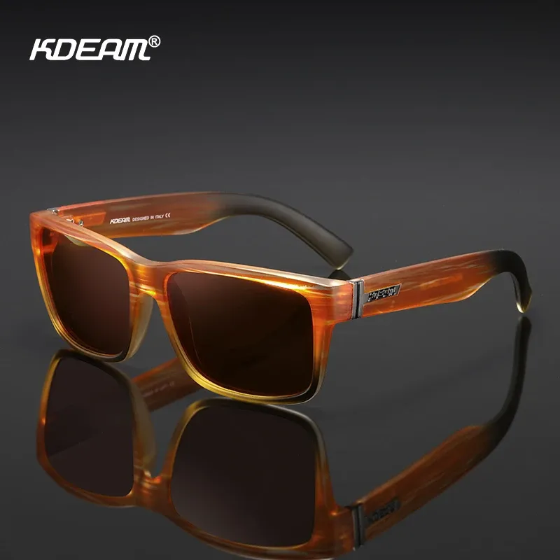 Lunettes de soleil polarisées KDEAM Revamp pour hommes, modèle sport photochromiques avec étui, conduite et activités de plein air 5