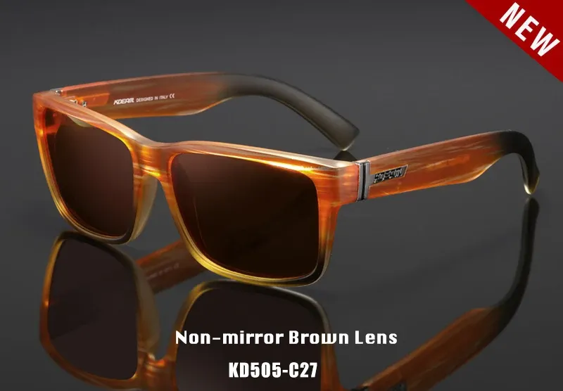 Lunettes de soleil polarisées KDEAM Revamp pour hommes, modèle sport photochromiques avec étui, conduite et activités de plein air 23