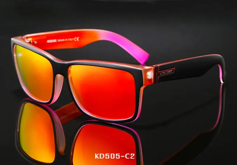 Lunettes de soleil polarisées KDEAM Revamp pour hommes, modèle sport photochromiques avec étui, conduite et activités de plein air 25