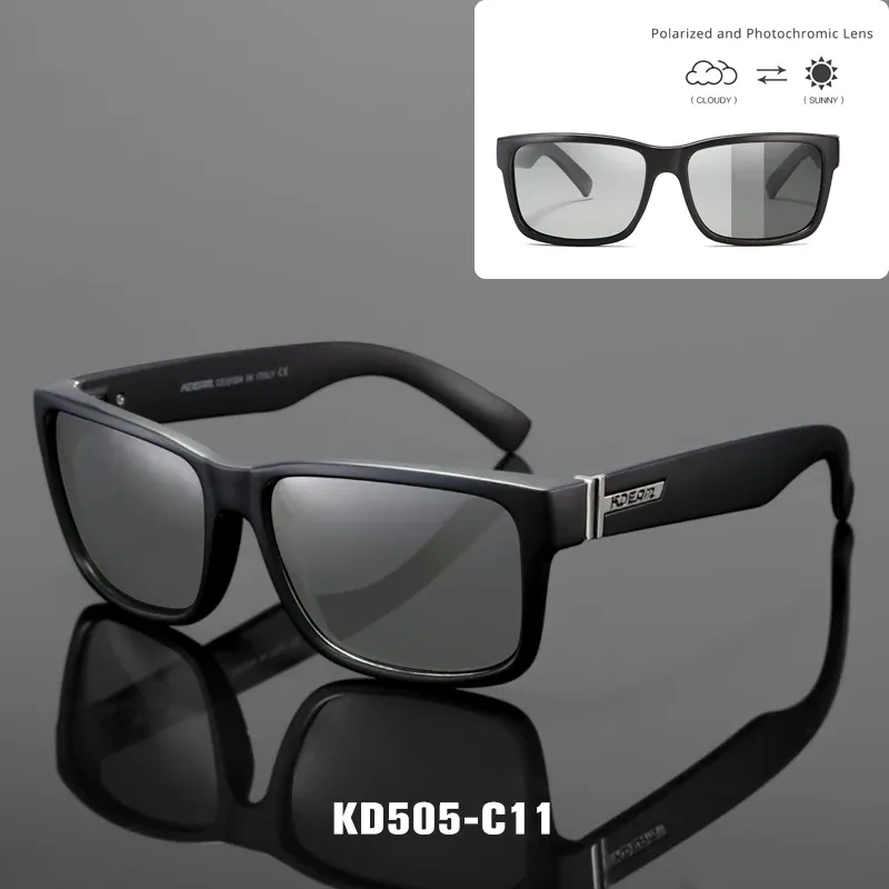 Lunettes de soleil polarisées KDEAM Revamp pour hommes, modèle sport photochromiques avec étui, conduite et activités de plein air 11
