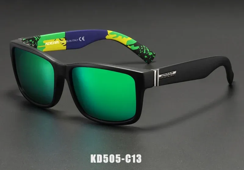 Lunettes de soleil polarisées KDEAM Revamp pour hommes, modèle sport photochromiques avec étui, conduite et activités de plein air 12