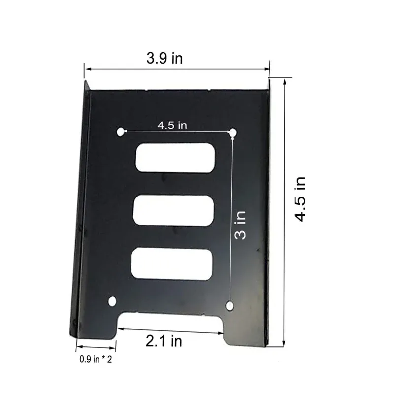 Vue détaillée du support de montage pour disque 2,5 pouces