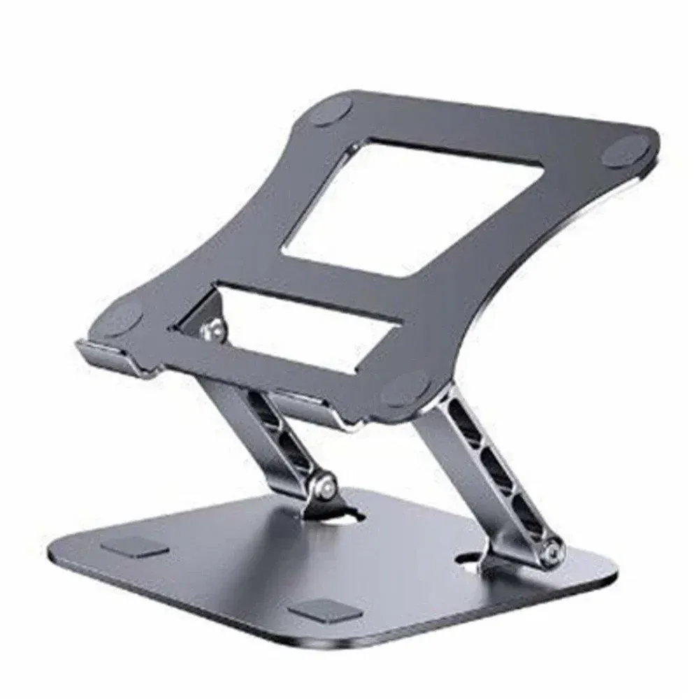 Support réglable pour téléphone et tablette en alliage d'aluminium, support pliable pour ordinateur portable jusqu'à 17 pouces, support de refroidissement. 9