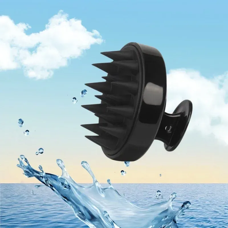 Peigne de massage du cuir chevelu en silicone, brosse douce pour le lavage des cheveux sous la douche, masseur de cuir chevelu doux pour femmes et hommes, soin du cuir chevelu antipelliculaire 4