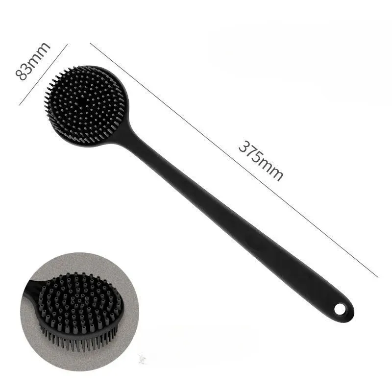 Gant exfoliant en silicone, poignée à pince