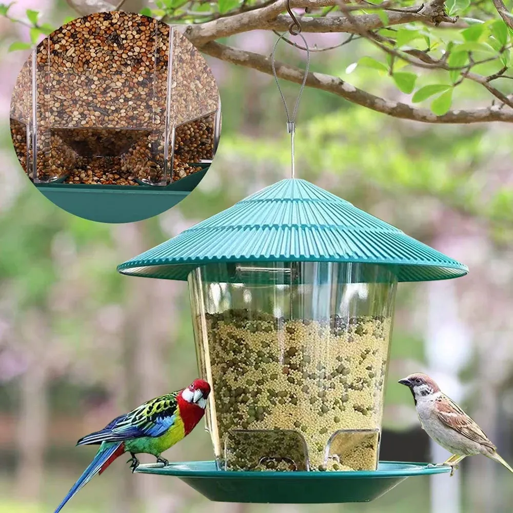 Détail de la mangeoire à oiseaux