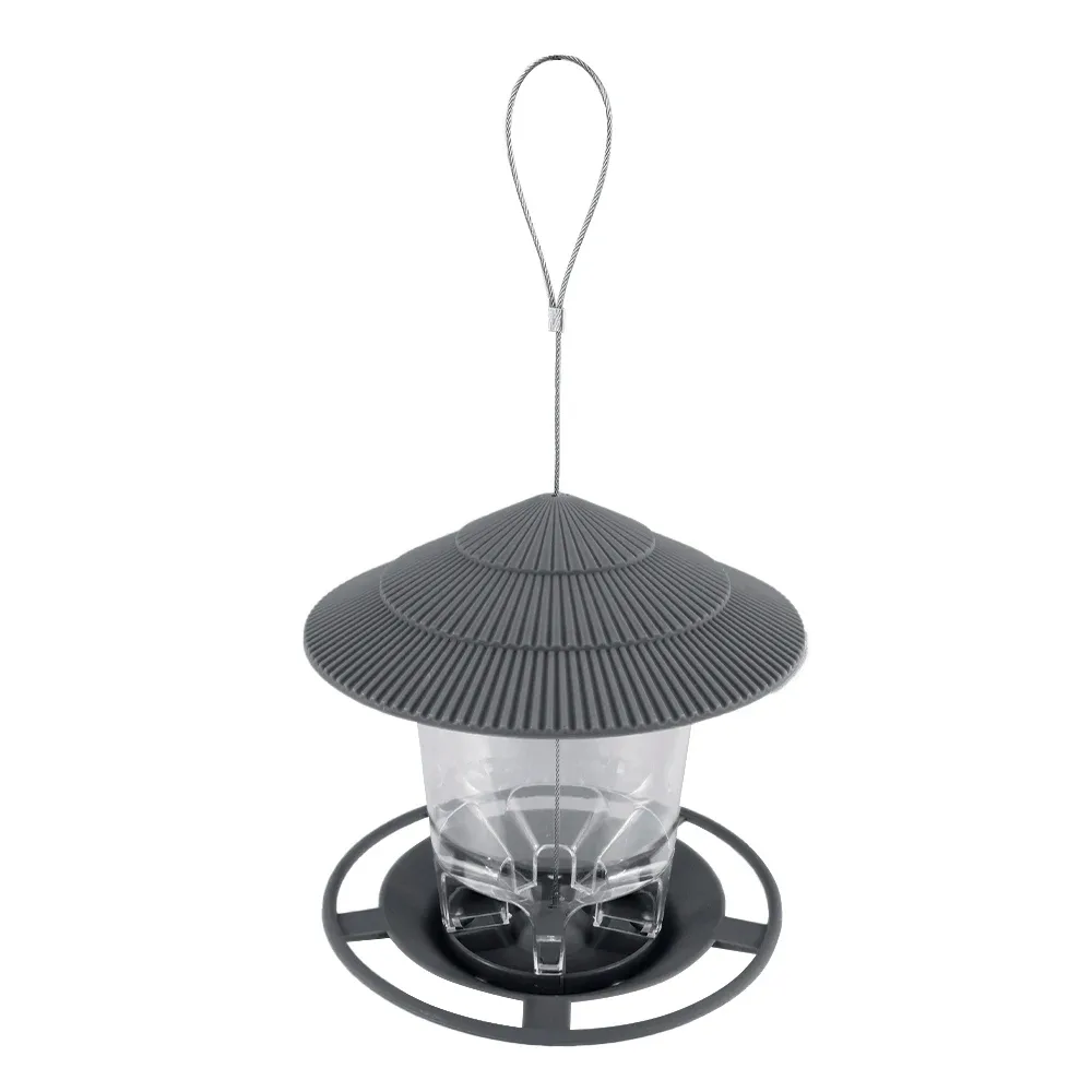 Mangeoire automatique à oiseaux à suspendre, belvédère de jardin extérieur, distributeur de nourriture pour oiseaux sauvages 7