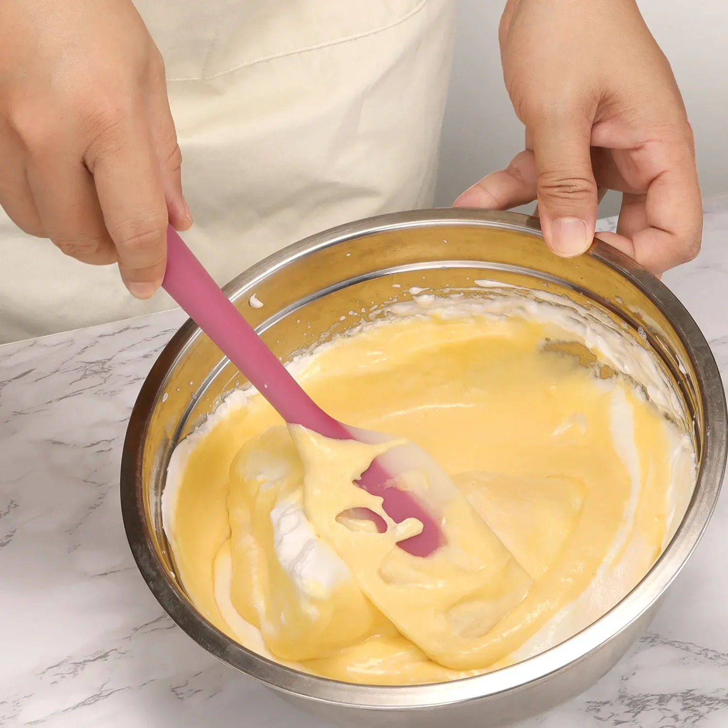 Spatule translucide en silicone pour la décoration