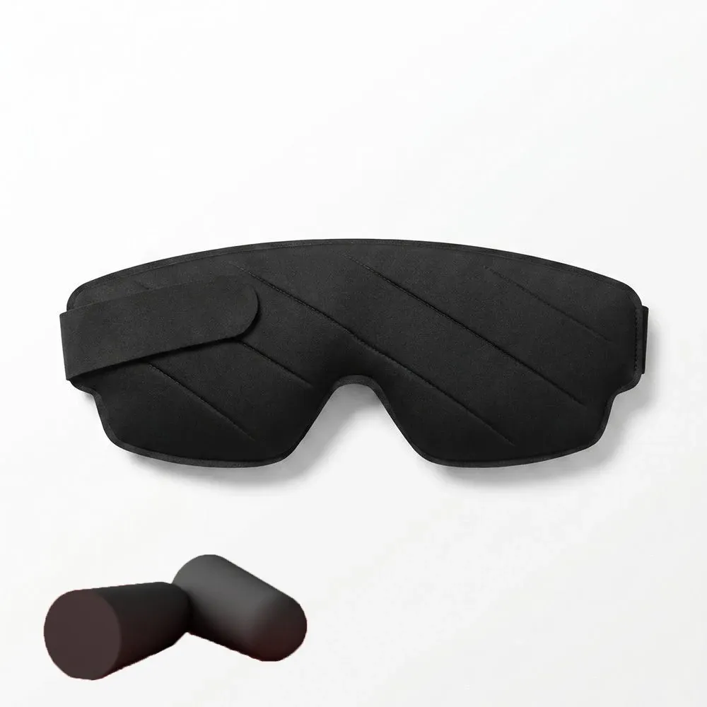 Masque de sommeil 3D ajustable pour femmes et hommes, cache-yeux profilé concave bloquant la lumière 10