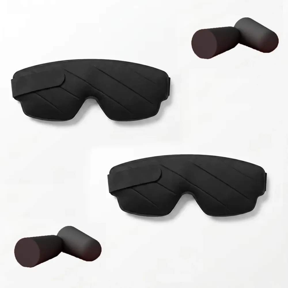Masque de sommeil 3D ajustable pour femmes et hommes, cache-yeux profilé concave bloquant la lumière 9