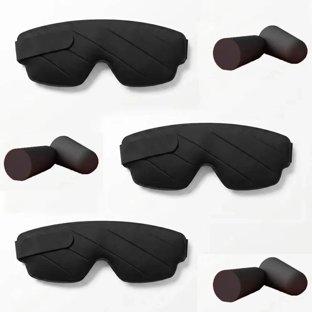 Masque de sommeil 3D ajustable pour femmes et hommes, cache-yeux profilé concave bloquant la lumière 8