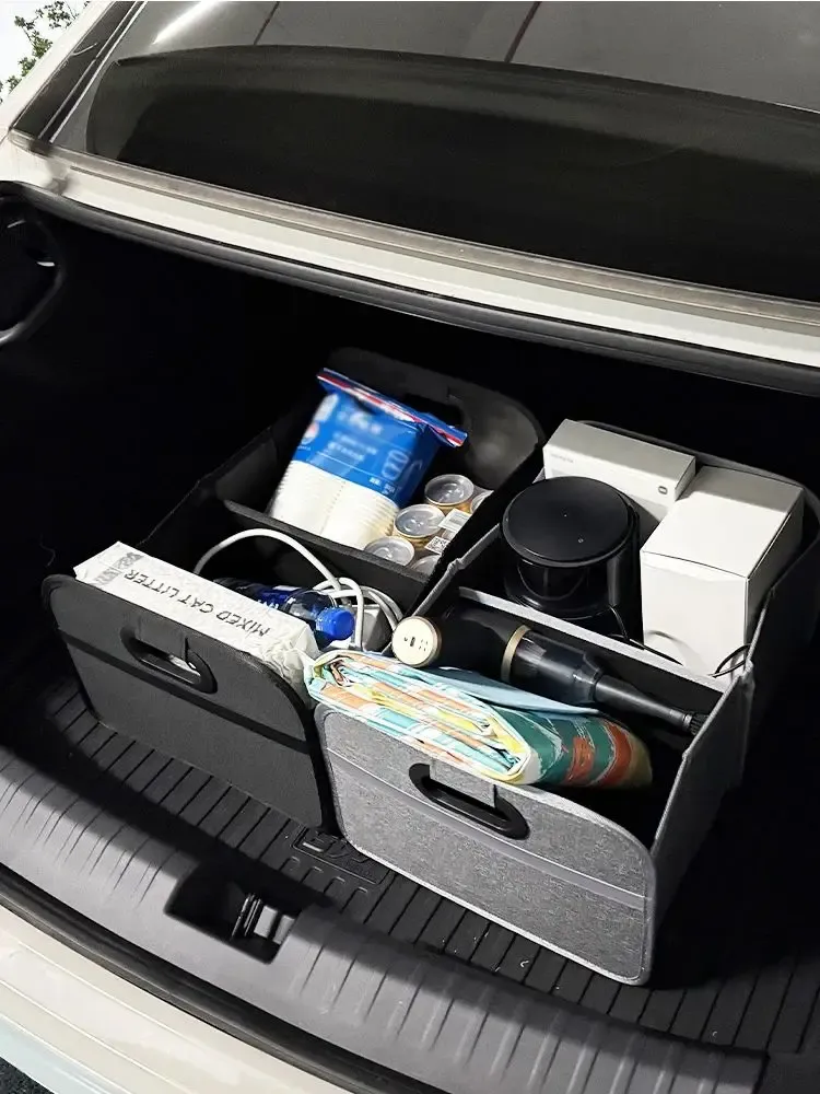 Organisateur de coffre pour SUV pliable et portable, idéal pour le camping et le plein air 2