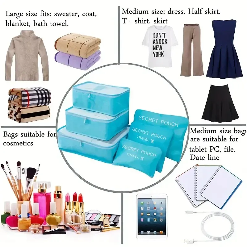 Organisateurs de valise en situation