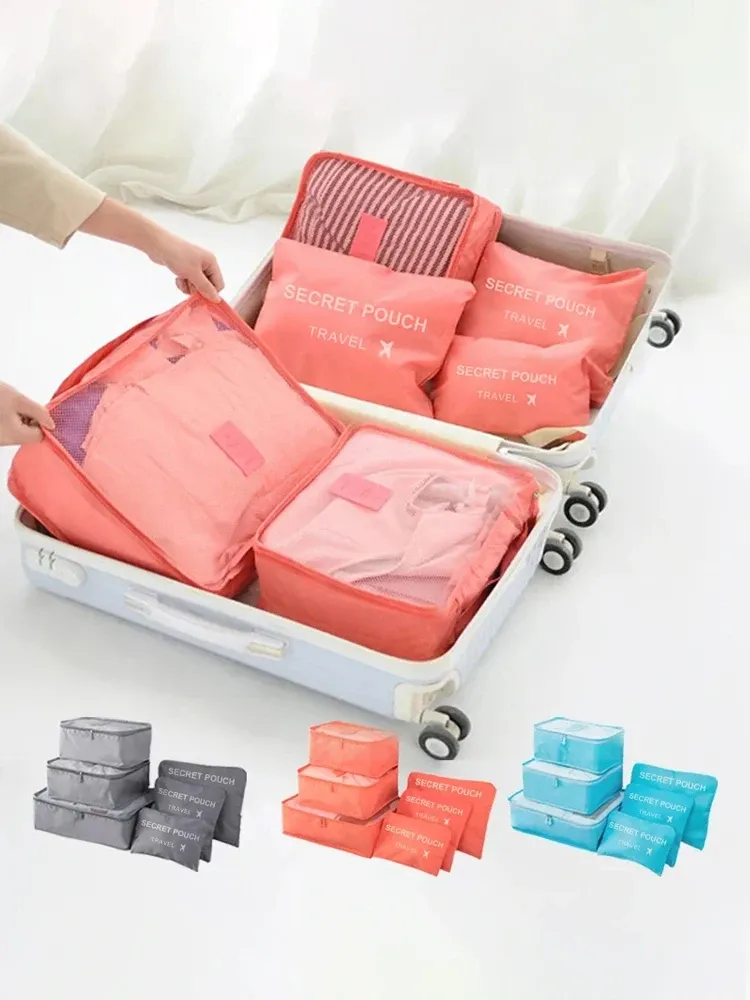 Ensemble d'organisateurs de rangement de voyage