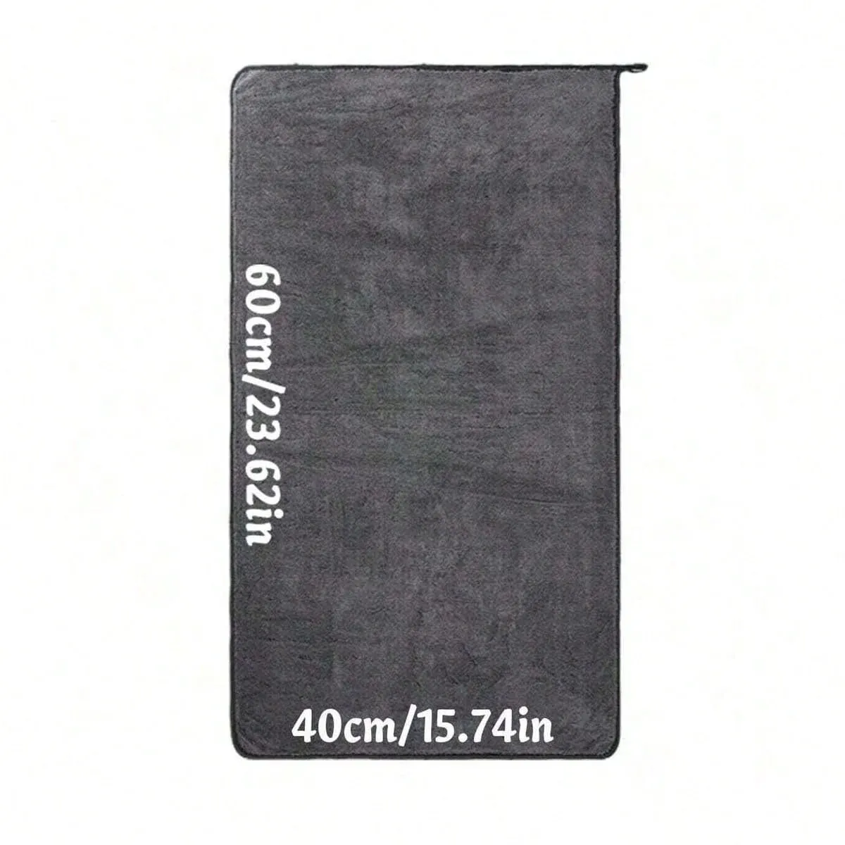 Serviette en microfibre gris foncé pour voiture, grand chiffon de lavage très absorbant 7