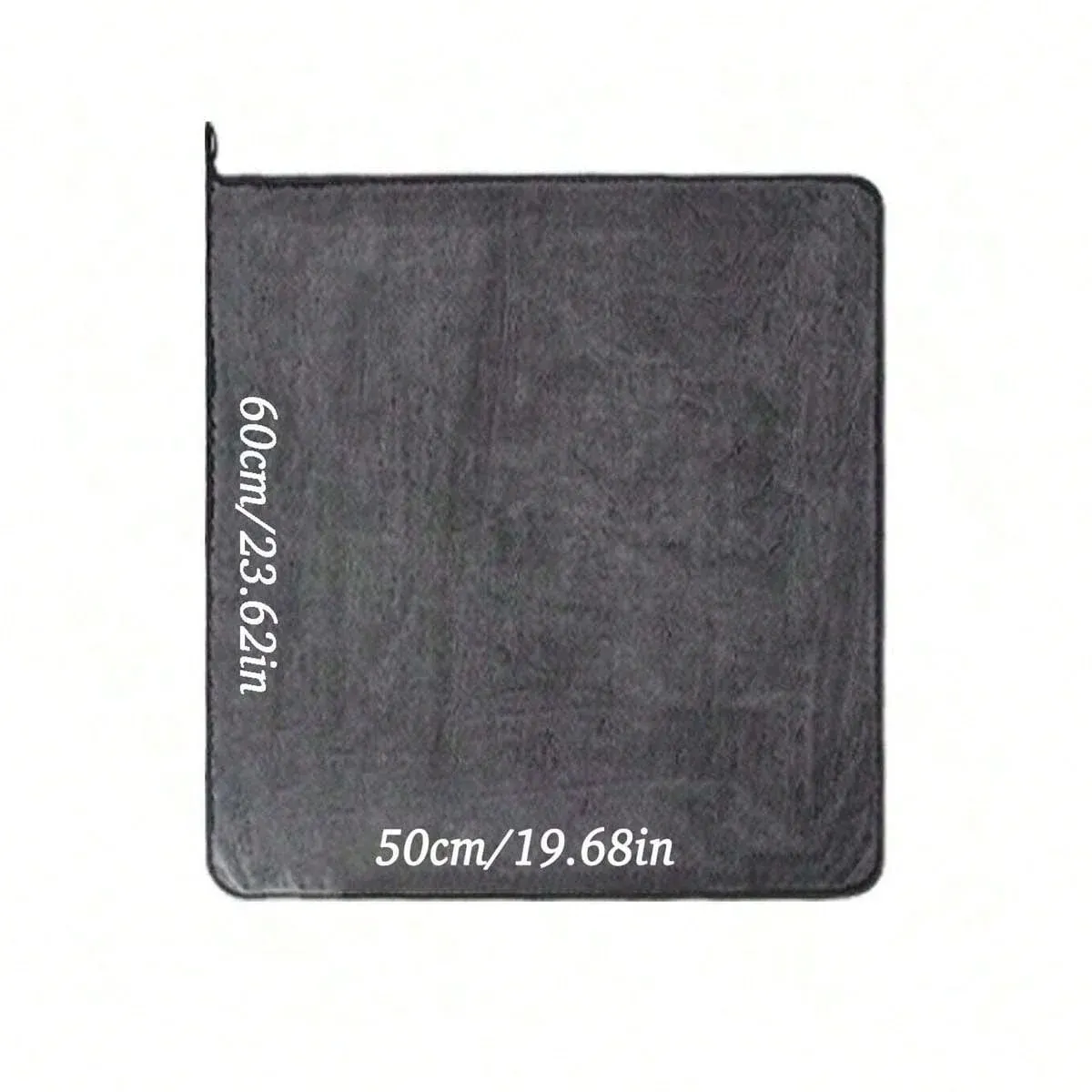 Serviette en microfibre gris foncé pour voiture, grand chiffon de lavage très absorbant 10