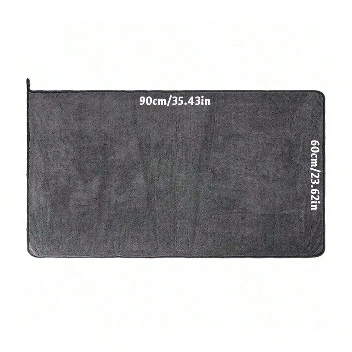 Serviette en microfibre gris foncé pour voiture, grand chiffon de lavage très absorbant 9