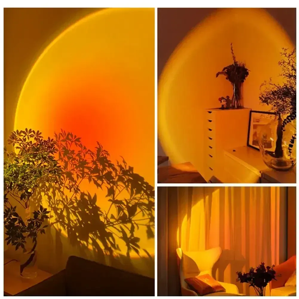 GGbingo Projecteur Arc-en-ciel Robot Astronaute Rechargeable, Lampe de Table Coucher de Soleil, Veilleuse à Intensité Variable pour Ambiance Chambre 6