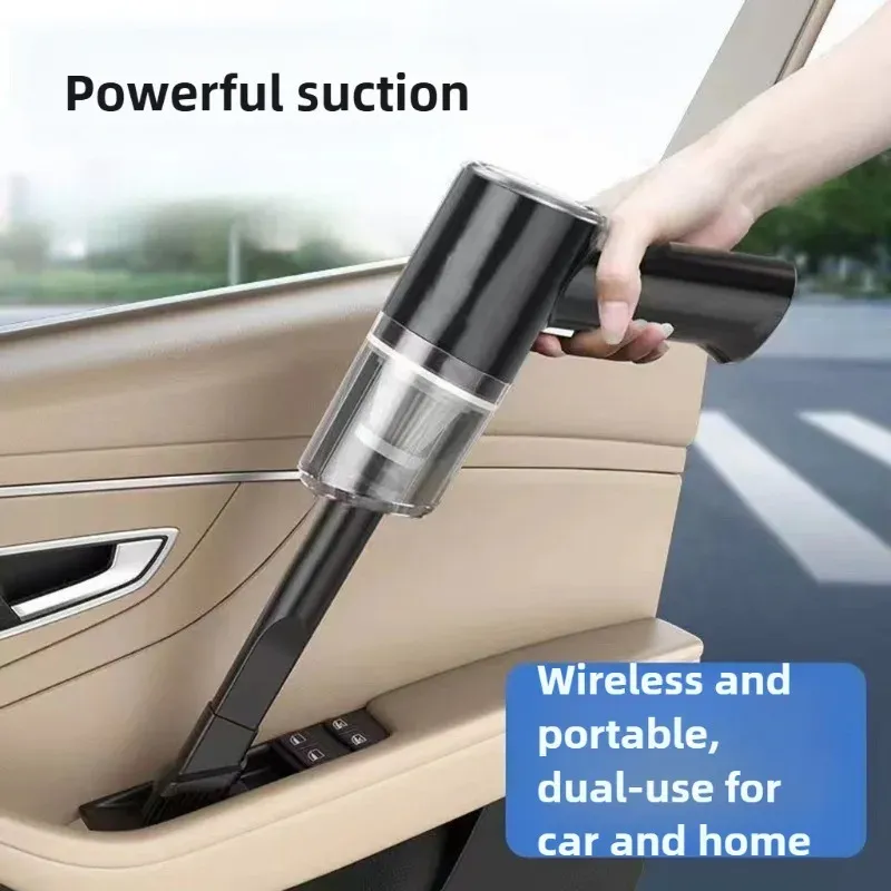 Aspirateur sans fil portatif pour voiture et maison, haute puissance, aspiration et soufflage, rechargeable par USB, bac à poussière 1