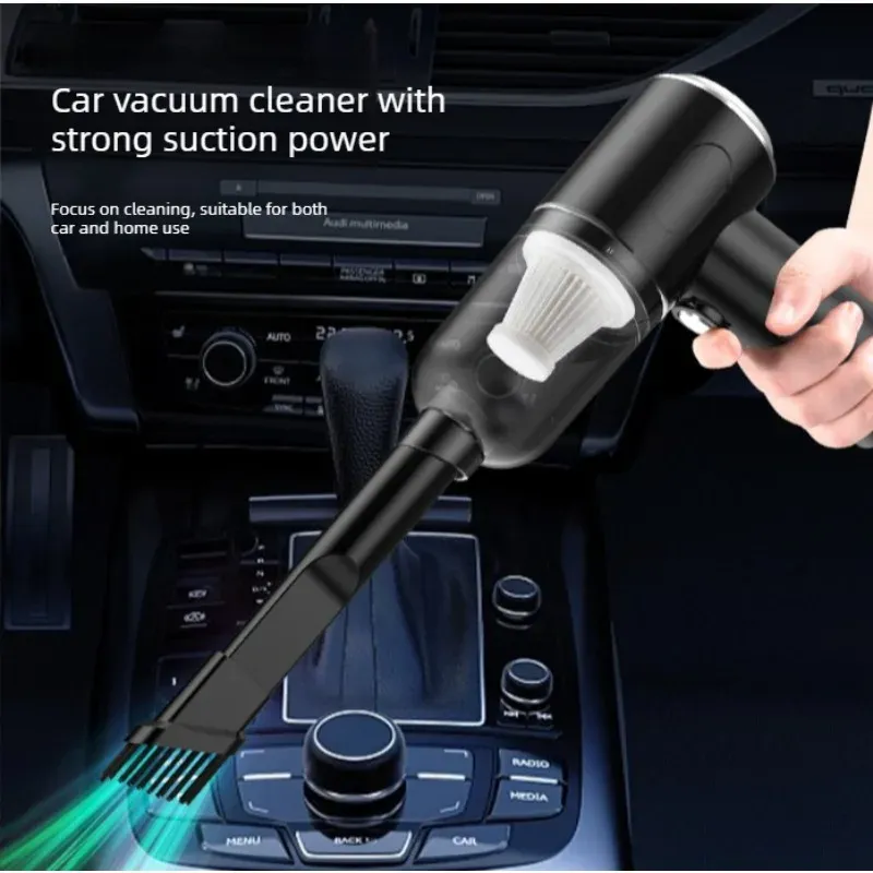 Aspirateur sans fil portatif pour voiture et maison, haute puissance, aspiration et soufflage, rechargeable par USB, bac à poussière 2