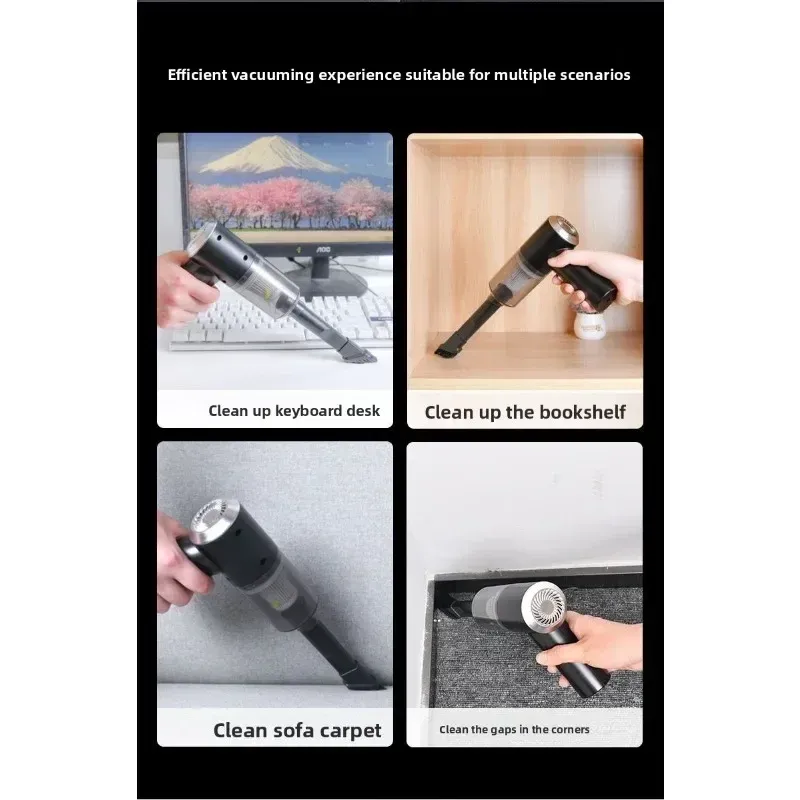 Aspirateur sans fil portatif, recharge USB