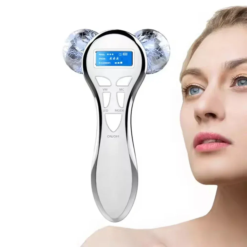 Détail du rouleau de massage facial 4D