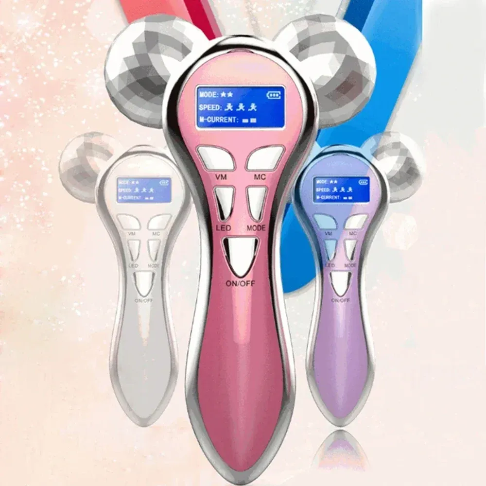 Rouleau de massage facial 4D, détail des matières