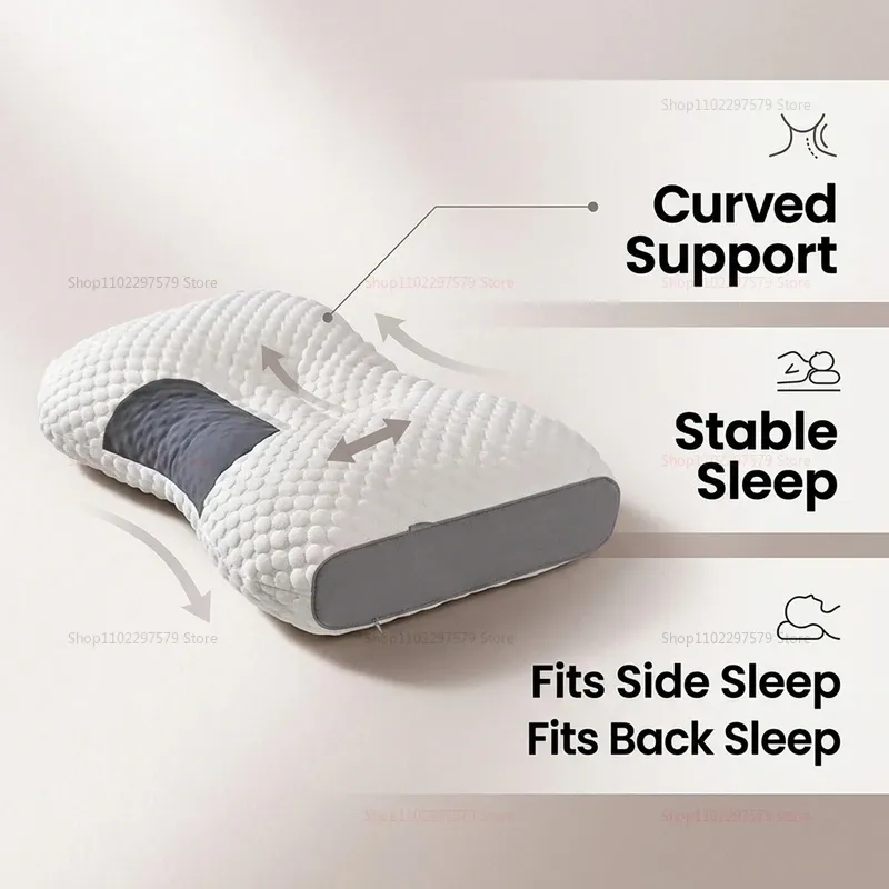 Oreiller cervical orthopédique de massage, oreiller de relaxation SPA pour la maison et le voyage 3