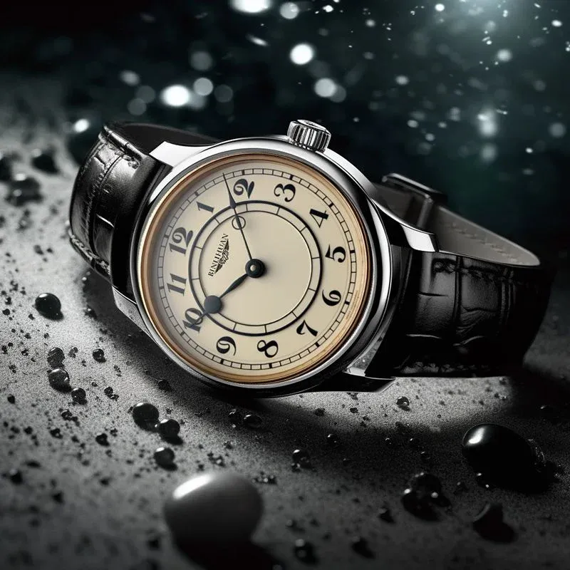 Montre-bracelet homme de luxe 2025, étanche, à quartz, bracelet en cuir 6