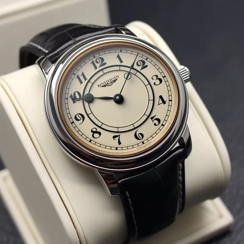 Détail du cadran de la montre homme de luxe