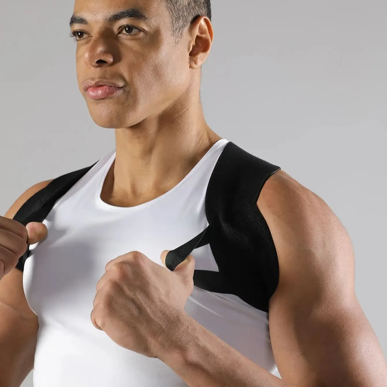 Correcteur de posture réglable VBOSI, soutien du haut du dos et ceinture d'épaules pour hommes et femmes 3