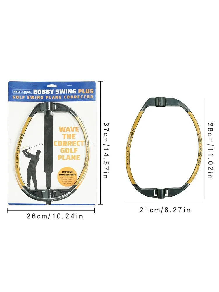 Correcteur de plan de swing de golf, aide d'entraînement durable pour la posture 2