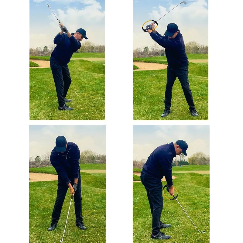 Correcteur de plan de swing de golf, aide d'entraînement durable pour la posture 6
