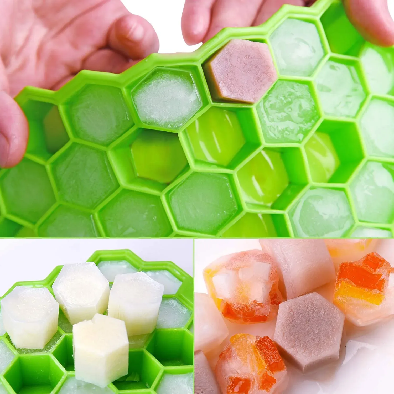 Bac à glaçons en silicone, ambiance cuisine