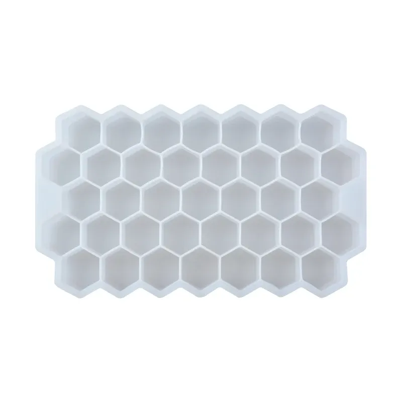 Bac à glaçons en silicone à 37 alvéoles en nid d'abeille, avec couvercle amovible, sans BPA 8