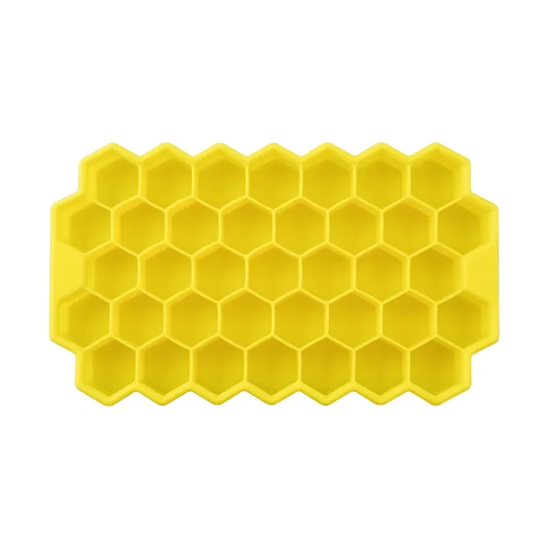 Bac à glaçons en silicone à 37 alvéoles en nid d'abeille, avec couvercle amovible, sans BPA 13
