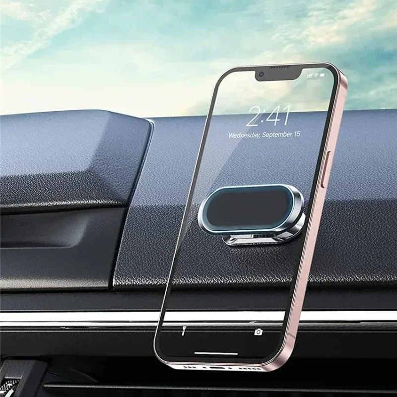 Support magnétique pour téléphone de voiture compatible iPhone 15, 14, 13, 12, 11 et Samsung, Redmi 5