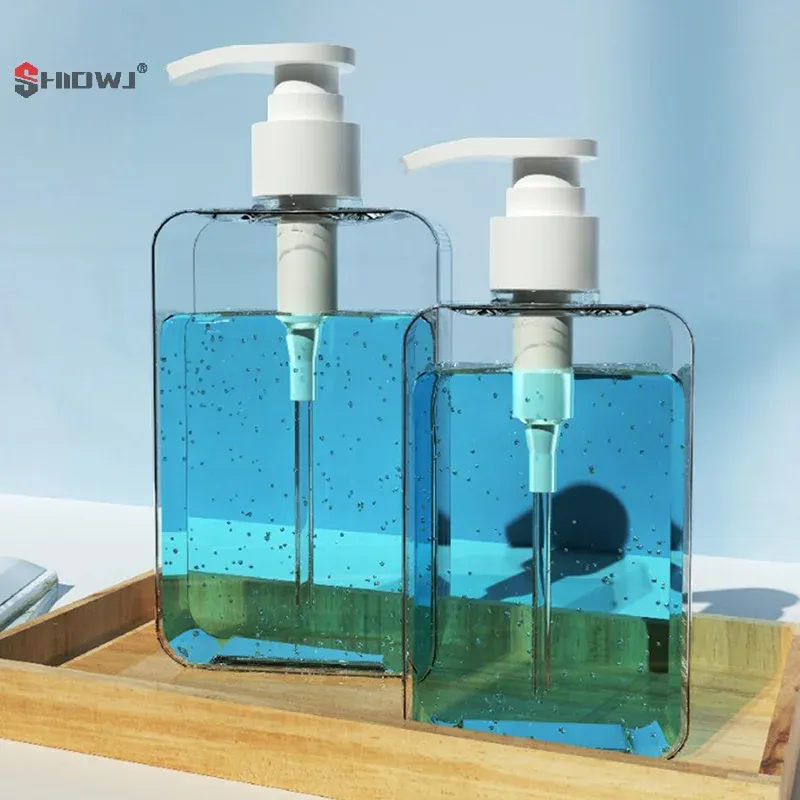 Distributeur carré transparent Regina avec pompe 6