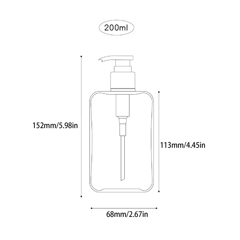 Distributeur carré transparent Regina avec pompe 7