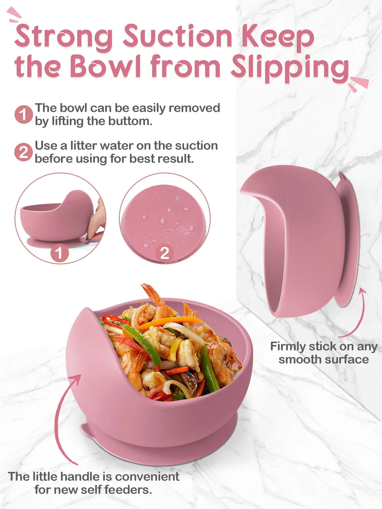 Bol à ventouse pour bébé, présentation en cuisine