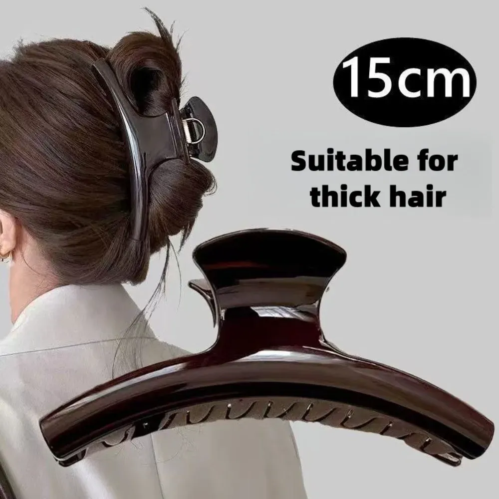 Pince à cheveux élégante et robuste de 15 cm pour femme, idéale pour cheveux longs et épais 2