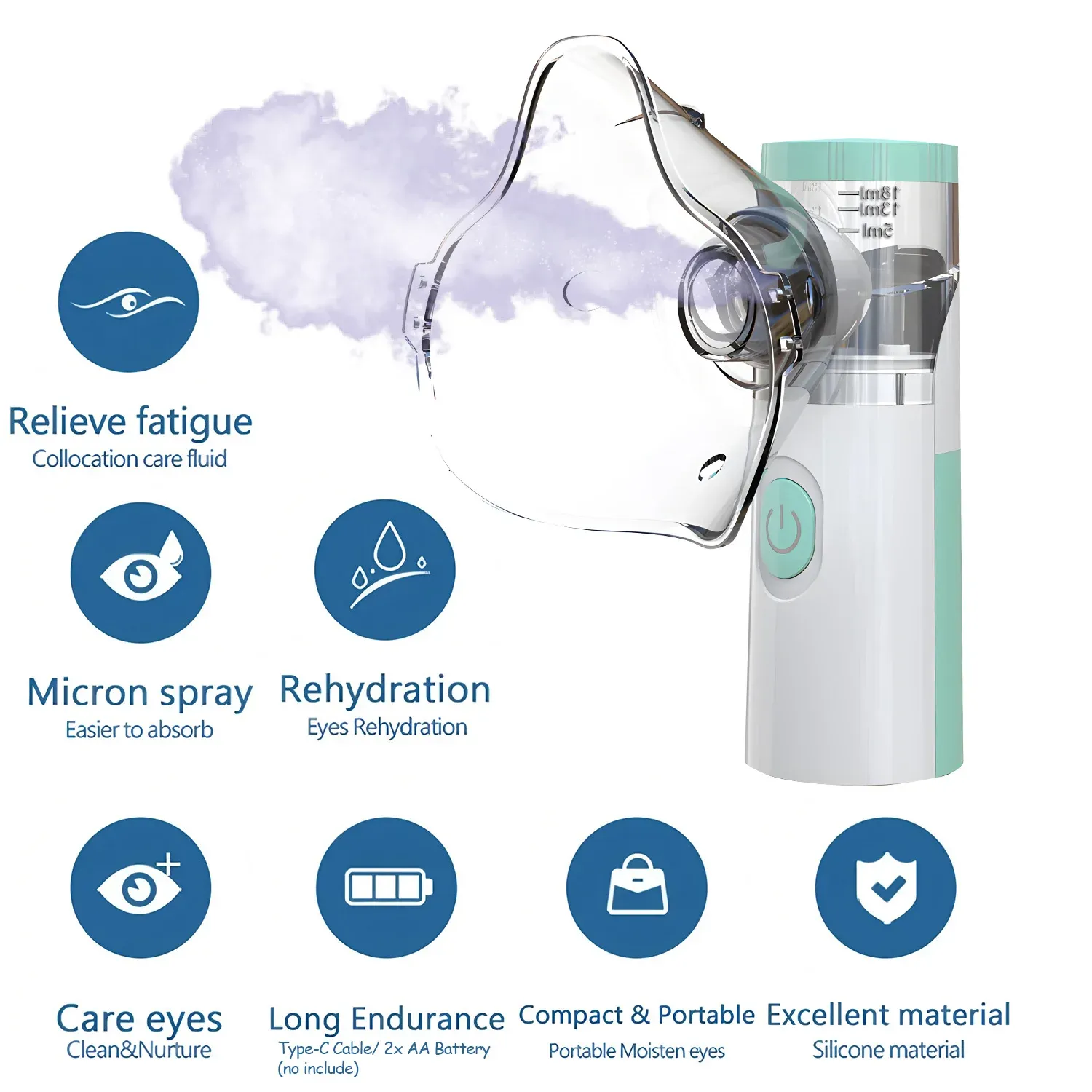 Compresse oculaire à la vapeur dans un intérieur