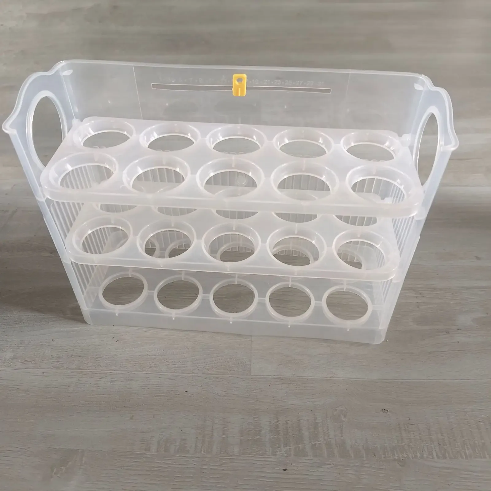 Boîte de rangement d'œufs en coloris transparent