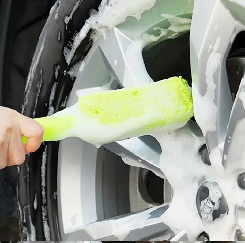 Gant de lavage en chenille premium, résultat final