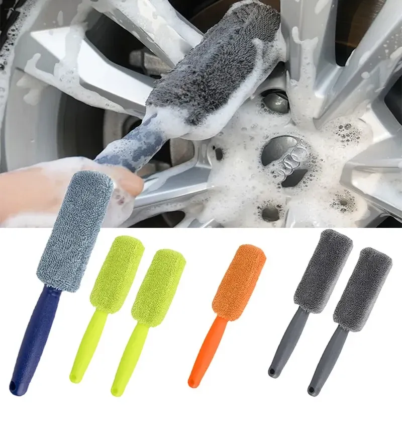 Gant de lavage en chenille premium, ambiance lifestyle