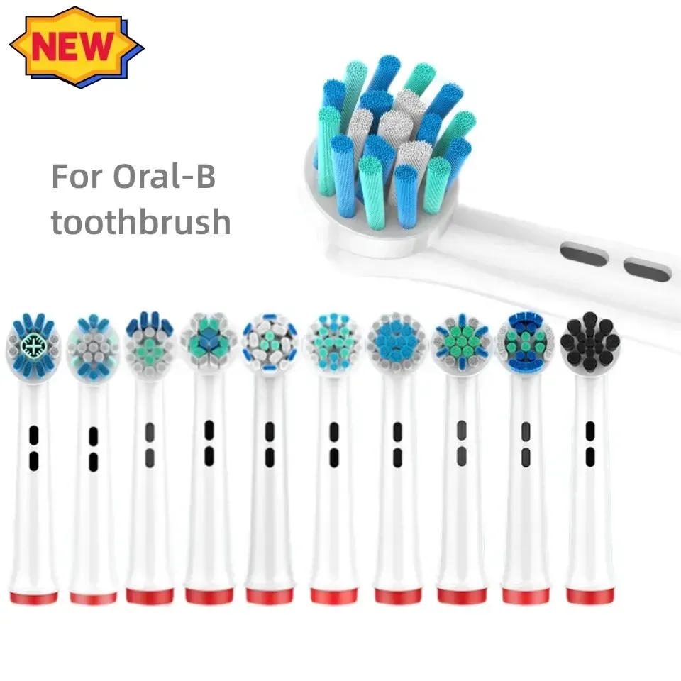 Brosses à dents électriques Dupont, lot de 4 têtes de rechange, compatibles Oral-B, pour un blanchiment des dents et des soins doux 1