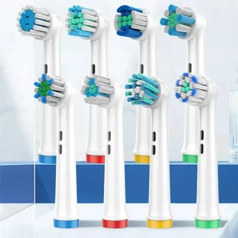 Brosses à dents électriques Dupont, lot de 4 têtes de rechange, compatibles Oral-B, pour un blanchiment des dents et des soins doux 2