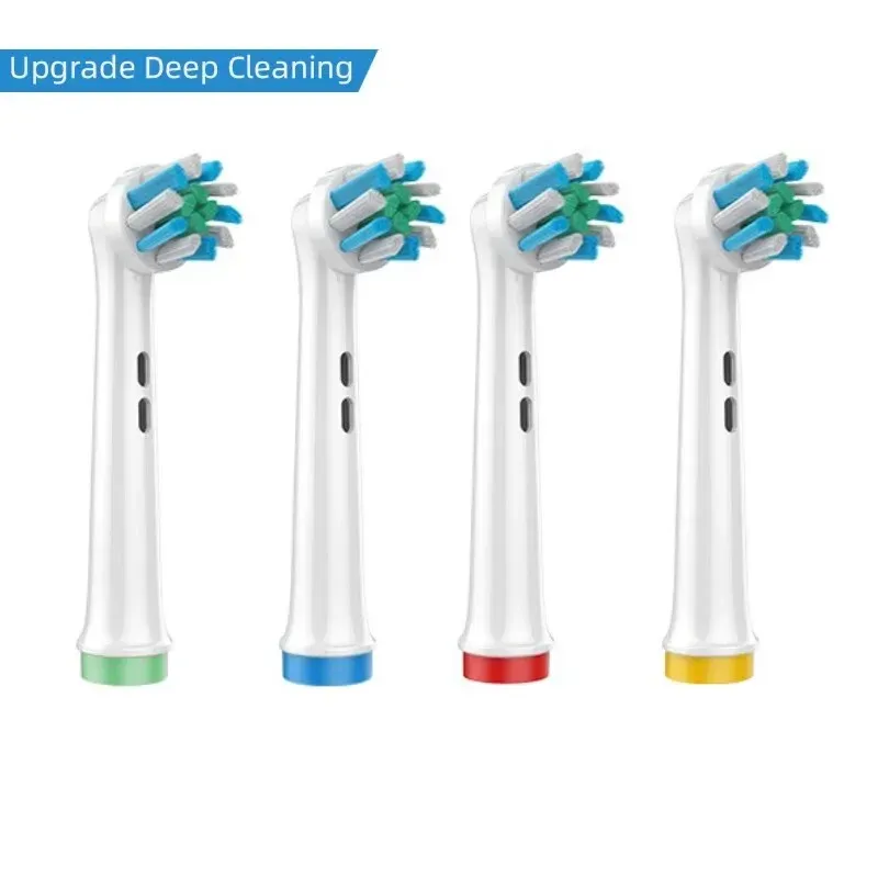 Brosses à dents électriques Dupont, lot de 4 têtes de rechange, compatibles Oral-B, pour un blanchiment des dents et des soins doux 13