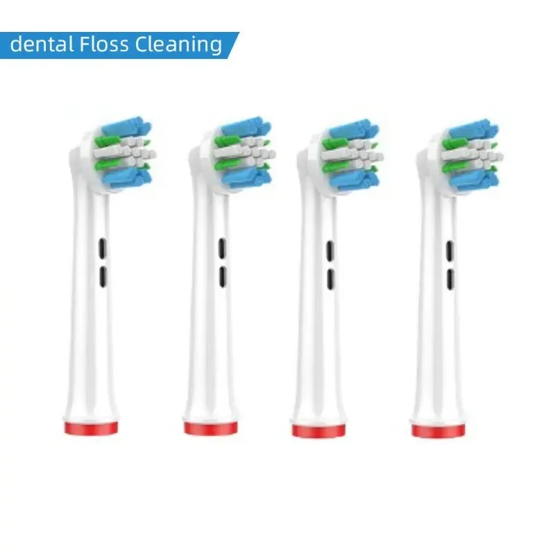 Brosses à dents électriques Dupont, lot de 4 têtes de rechange, compatibles Oral-B, pour un blanchiment des dents et des soins doux 19